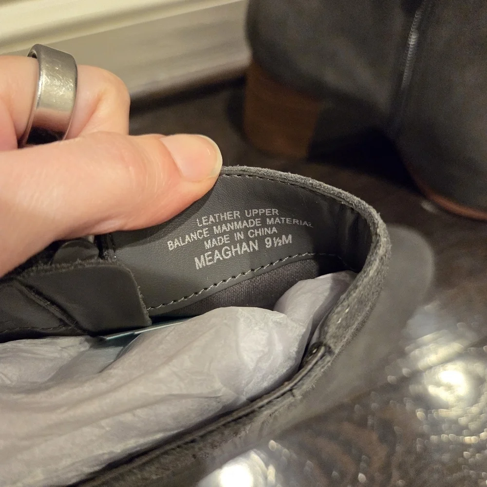 Violet & Red Stitchfix Gray Suede Booties 